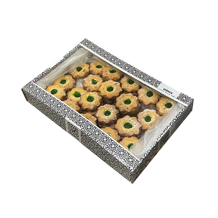 Печенье сдобное "Творожуля" с начинкой со вкусом Киви  1 кг/Аллион