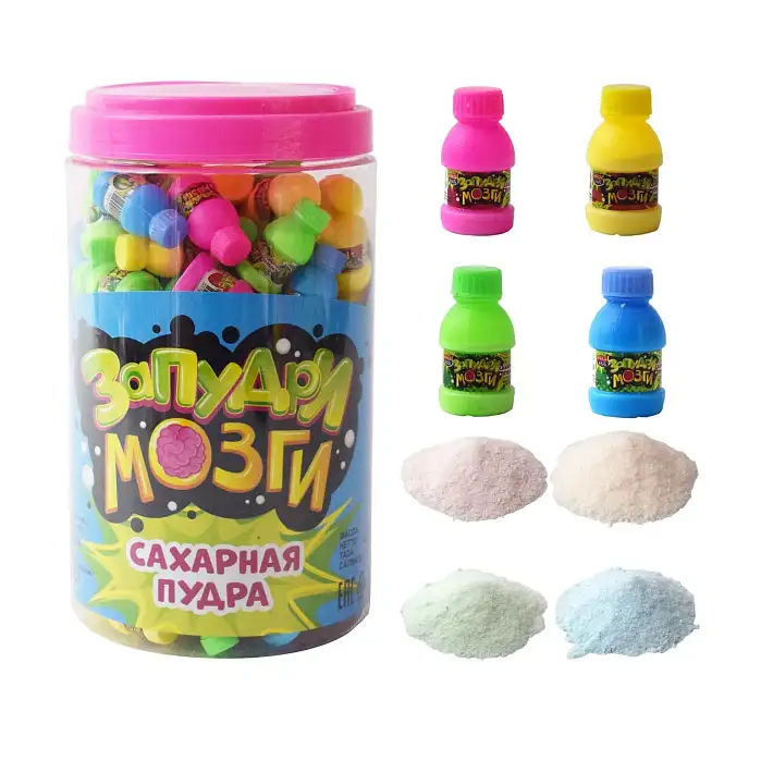 Сахарная пудра "Запудри мозги" ассорти 4г/120шт/Candy Club