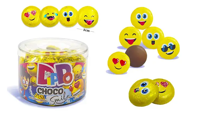 Фигурки "Choco Smile" 5г/100шт/Холодок