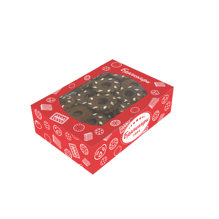 Печенье"Нежные подснежники" шоколадные 500г/Брянконфи