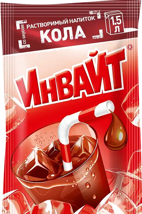 Растворимый напиток "ИНВАЙТ" Кола 12г/24шт/Канди Клаб