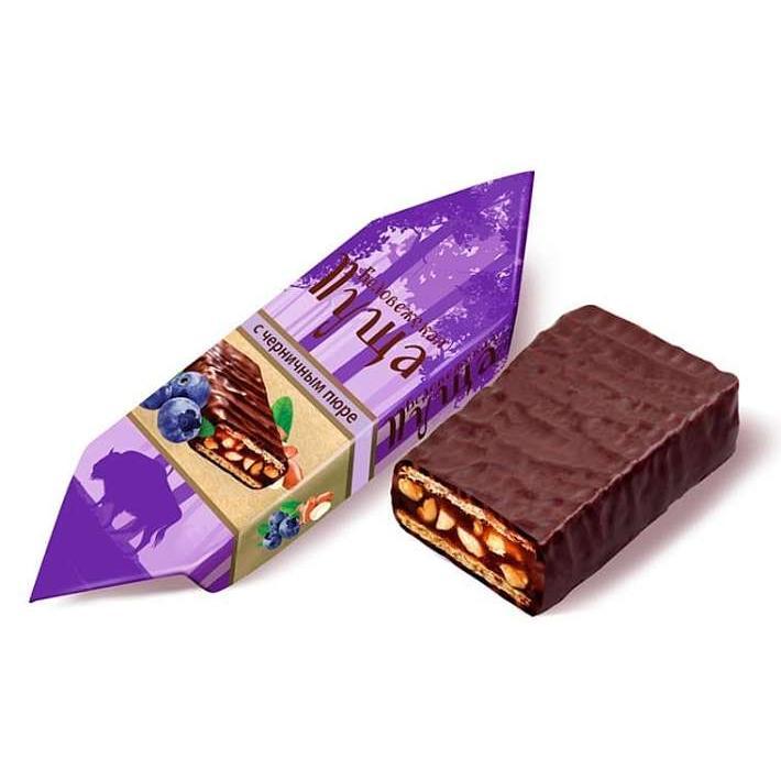 Конфеты "Беловежская пуща" с черничным пюре 4кг/Коммунарка
