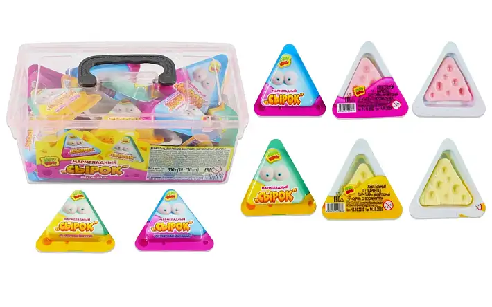 Жевательный мармелад "Мармеладный сырок" 9,5г/30шт/ТД Холодок