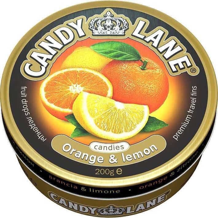 CL-1-1 Candy Lane леденцы Апельсин,лимон ж/б 200г/6шт/Сладкая сказка