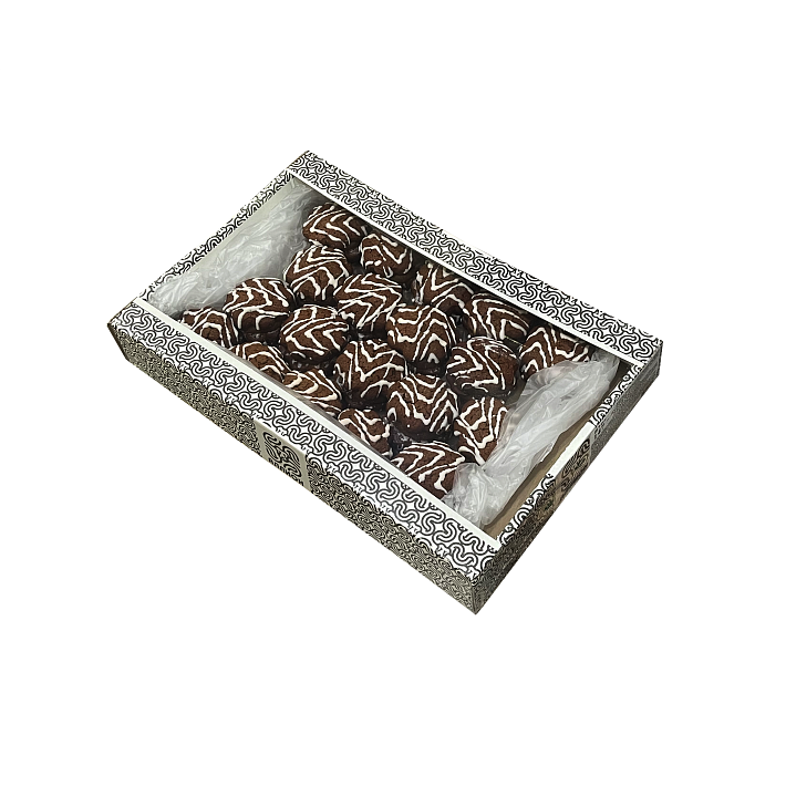 Печенье "Десертное" с Какао и начинкой Соленая карамель в глазури 1,1 кг/Аллион