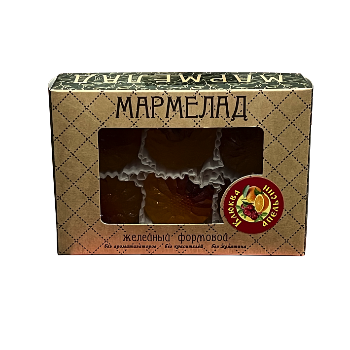Мармелад ж/ф "Апельсин-Клюква" 200г/Клен