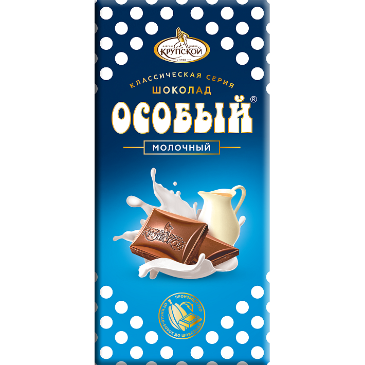 Шоколад молочный Особый 90г/КФ Крупской