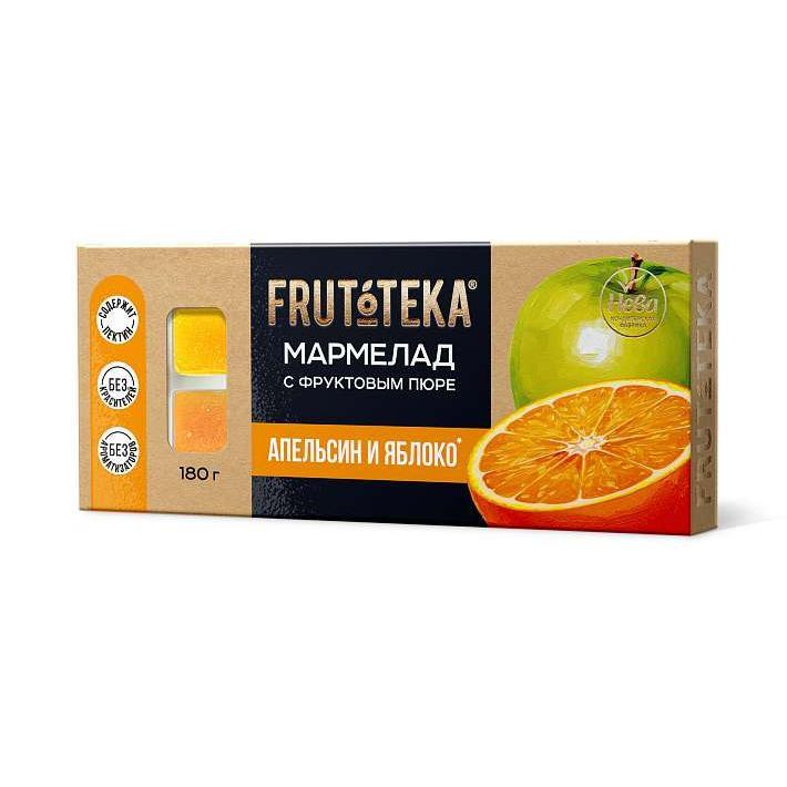 Мармелад "Frutoteka" Апельсин и Яблоко 180г/КФ Нева