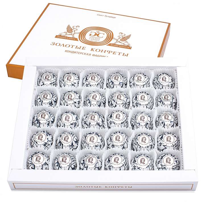Конфеты "Царские" Оригинальные с Серебром 450г/Golden Candies