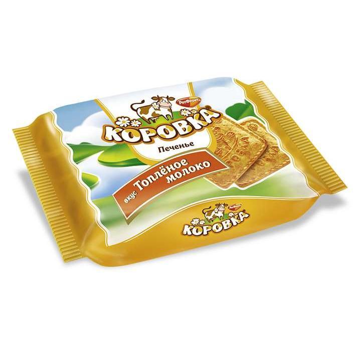 Печенье "Коровка" вкус топленое молоко 42г/Красный Октябрь