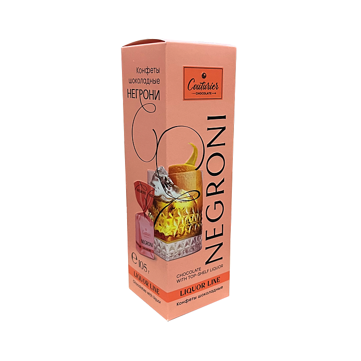 Набор конфет "LIQUOR LINE" со вкусом Негрони 105г/Шоколадный Кутюрье