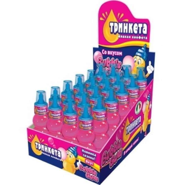 ТК-1-7 Тринкета Жидкая конфета со вкусом Bubble gum 70мл/24шт/Сладкая сказка