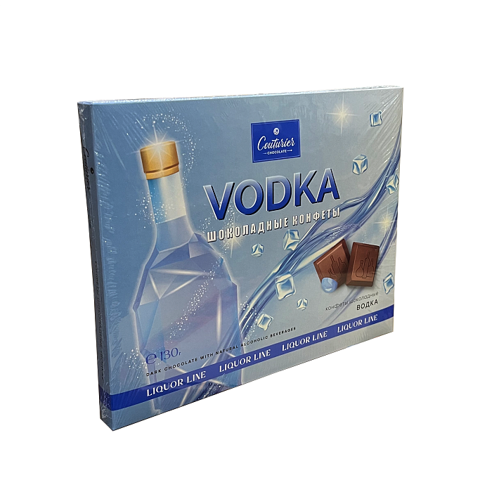 Набор конфет "LIQUOR LINE" со вкусом Водки 130г/Шоколадный Кутюрье