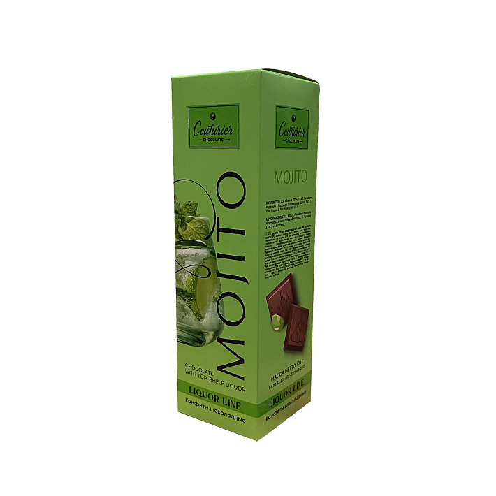 Набор конфет "LIQUOR LINE" со вкусом Мохито 105г/Шоколадный Кутюрье