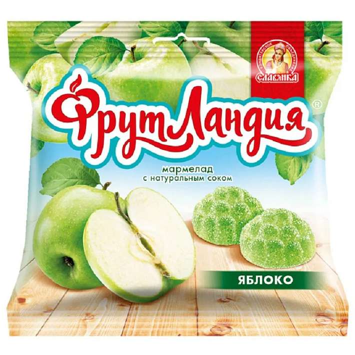 Мармелад "Фрутландия" Яблоко 250г/Славянка