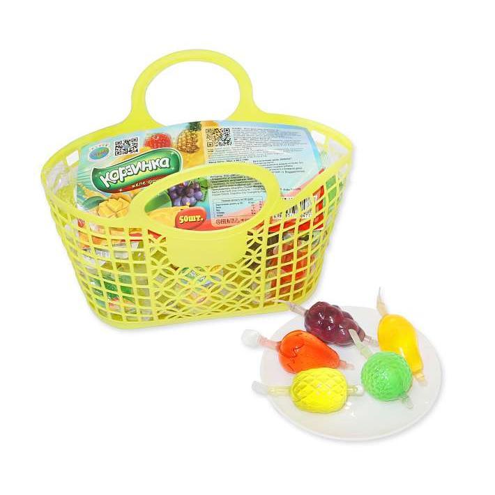 Желе "Корзинка" фруктовая 35г/50шт/Скиф