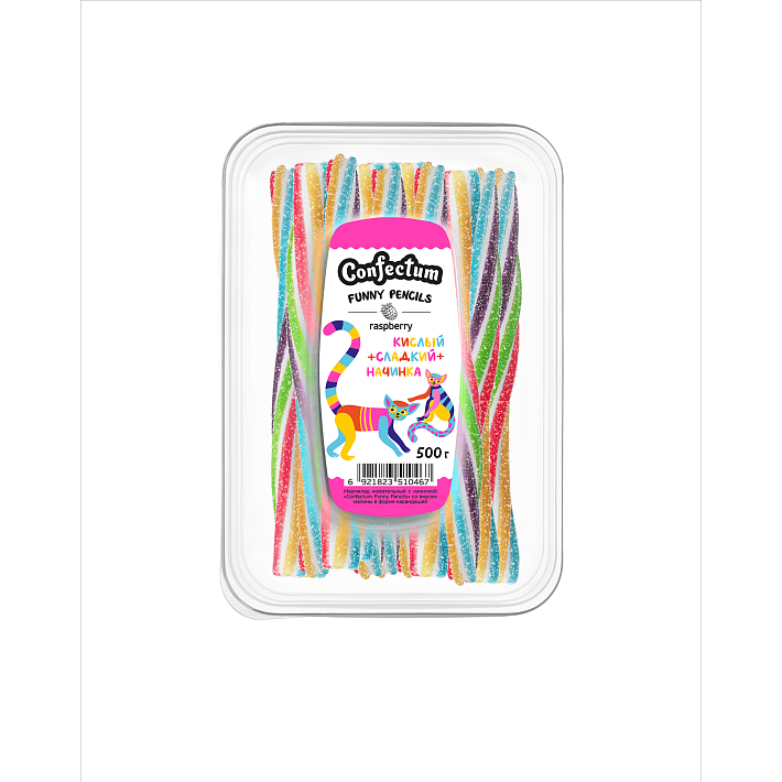 Мармелад "Confectum Funny Pencils" жевательный карандаши 500г/Конфектум