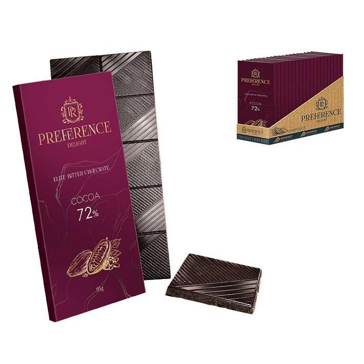 Шоколад "Preference Delight" горький элитный 72% 95г/Спартак