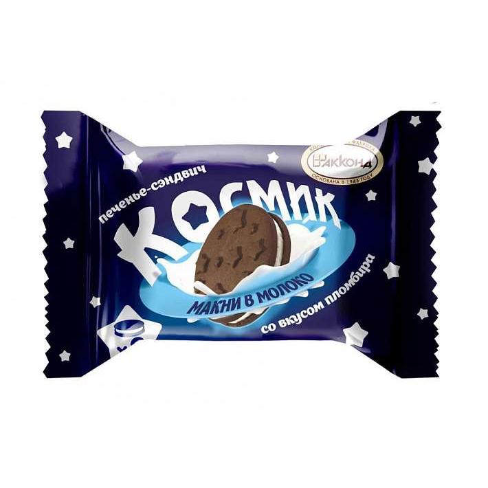 Печенье-сэндвич "Космик" со вкусом Пломбира 3кг/Акконд