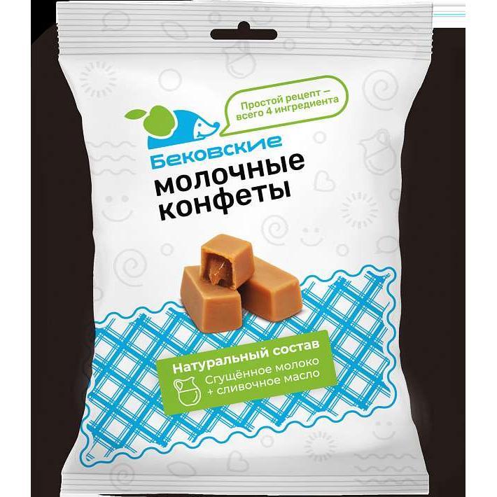 Конфеты "Бековские" молочные 250г/Бековский РПК "Октябрь"