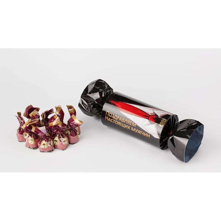 Набор конфет "Поздравляем Настоящих мужчин!" 200г/10шт /АтАг