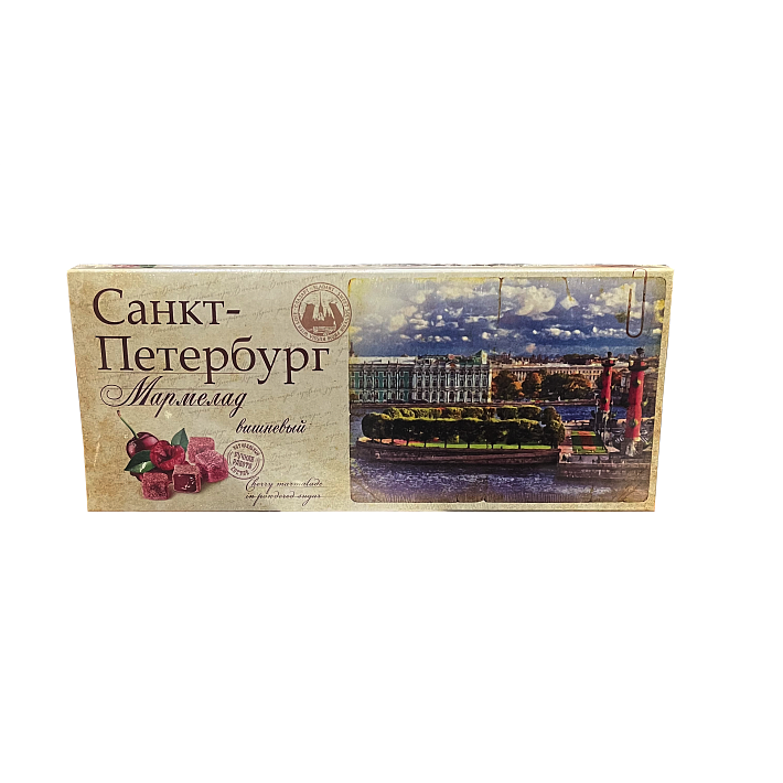 Мармелад "Санкт-Петербург" Вишневый в сахарной пудре 200г/Империал