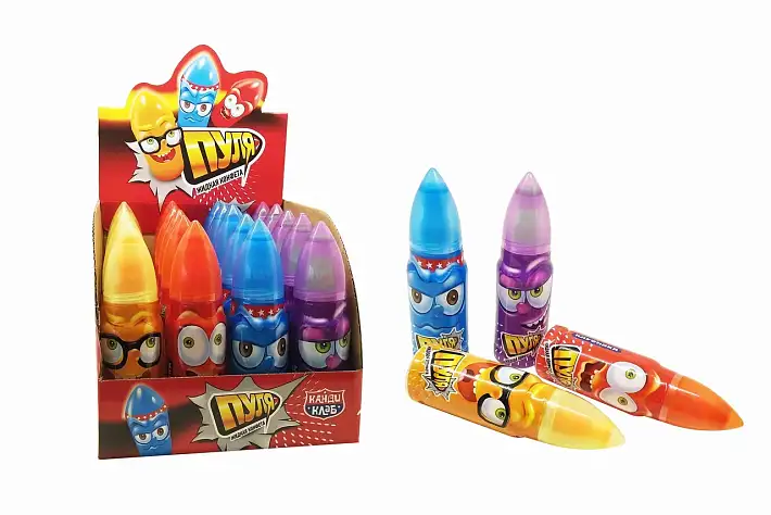 Жидкая конфета «Пуля» ассорти 40мл/20шт//Канди Клаб