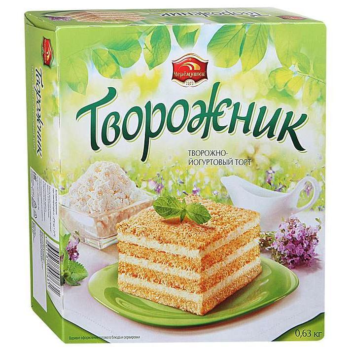 Торт Творожно-йогуртовый Творожник 630г/Черемушки