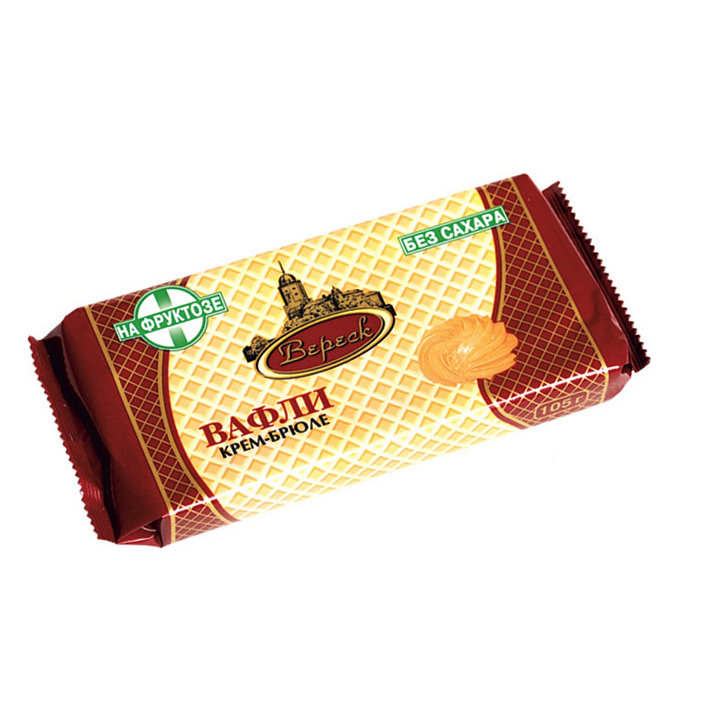 Вафли "Крем-брюле" на фруктозе 105г/Вереск