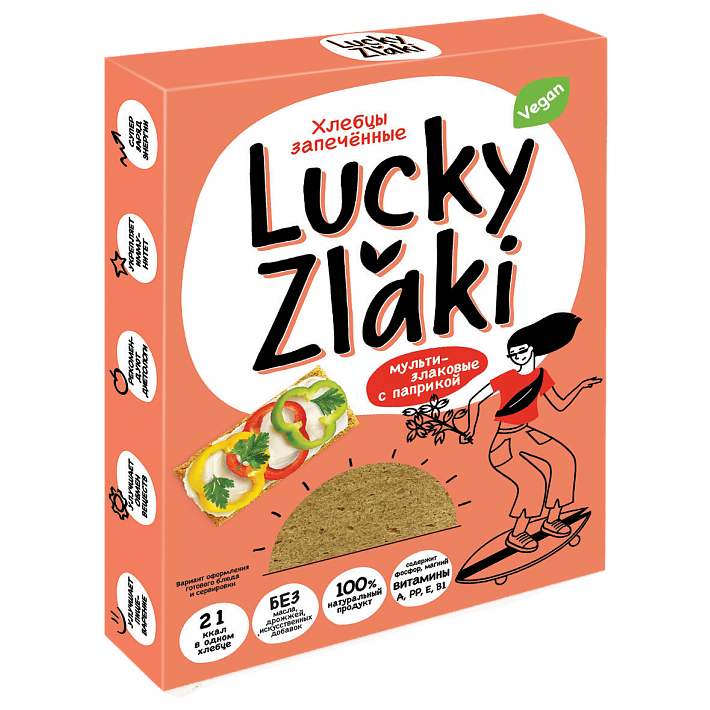 Хлебцы "Мультизлаковые" с паприкой 72г/Черемушки