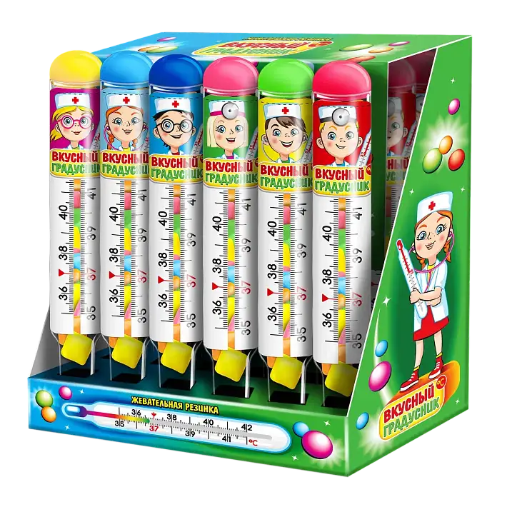 Жевательная резинка "Вкусный градусник" 7г/30шт/Candy Club