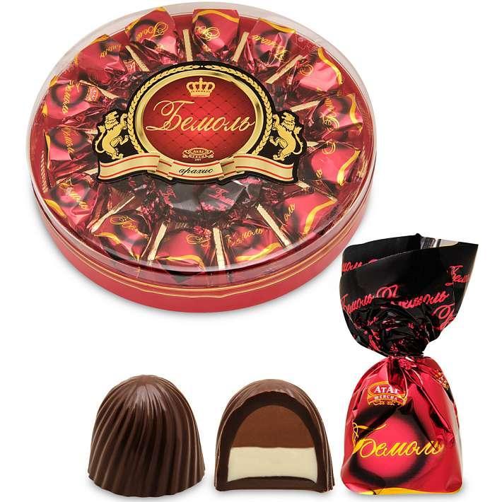 Набор конфет "Бемоль" с дробленым арахисом 220 гр/АтАг