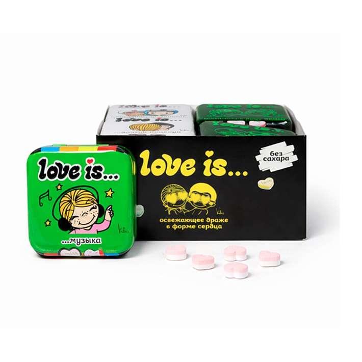 Конфеты освежающие "LOVE IS..." арбуз 20г/12шт