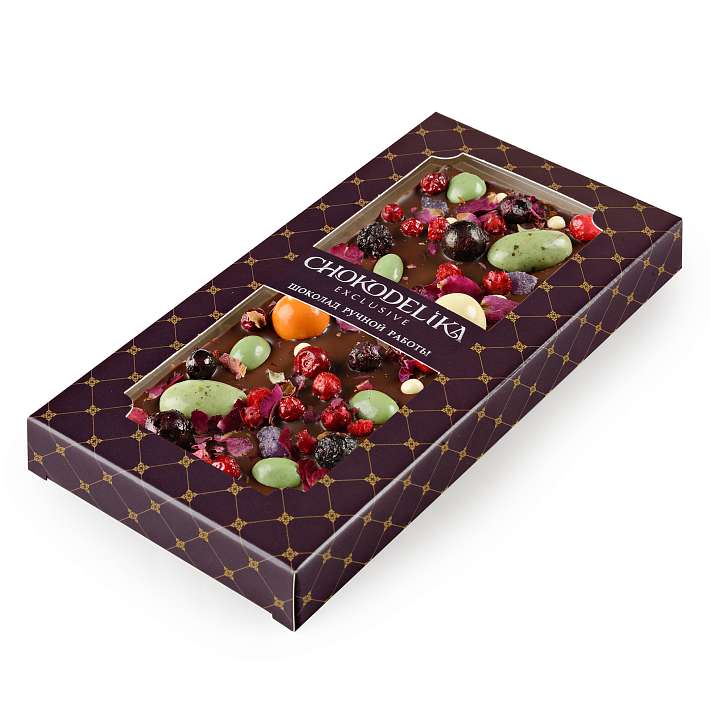 Шоколад темный "Драгоценности" 100 г/Шокоделика