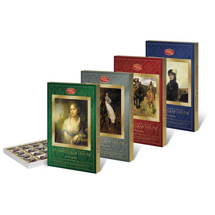Набор конфет Ассорти "Третьяковская галерея" 240г/10шт/Красный Октябрь