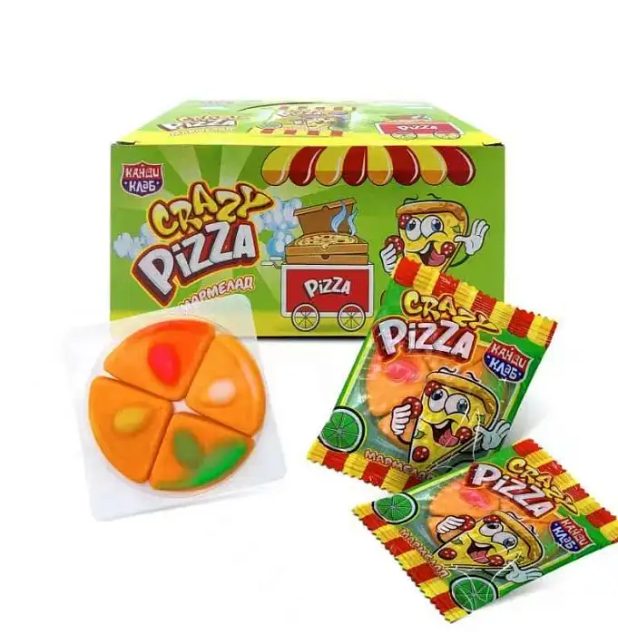 Мармелад "Crazy Pizza" 10г/48шт/Канди Клаб