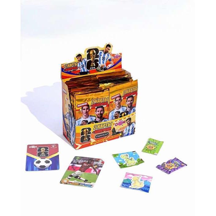 Взрывная карамель "Футбольные карточки" 1г/50шт