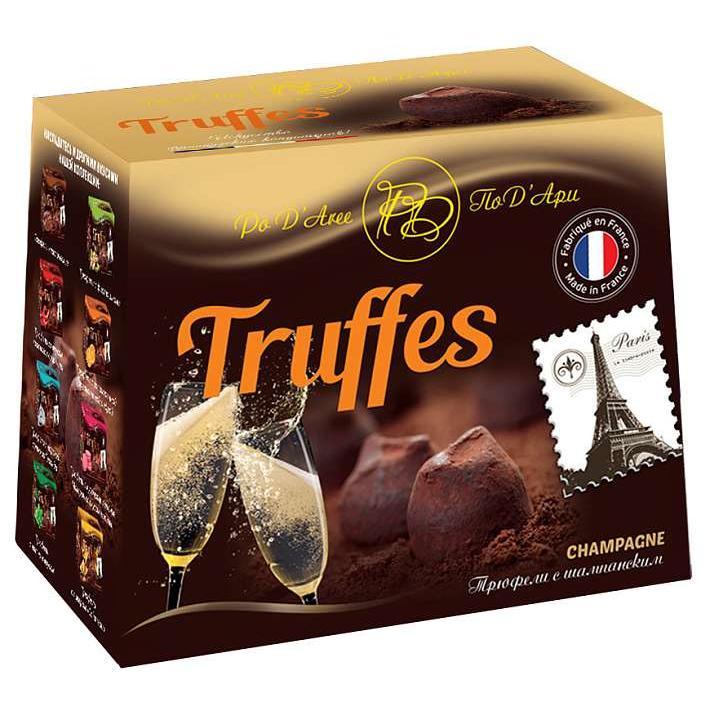 Трюфели "ПоД'АрИ" с Шампанским 160г/Chocolat Mathez