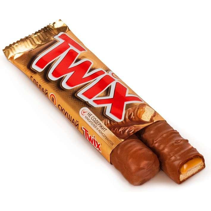 Шоколадный батончик "Twix" 55г/40шт/Mars