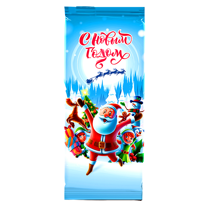 Шоколад "Новогодний мир. Веселая компания" молочный 100г/КФ Люси