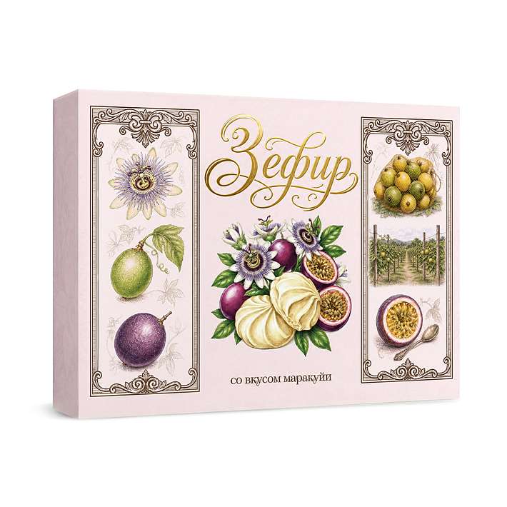 Зефир со вкусом Маракуйи неглазированный 175 гр/Нева КФ