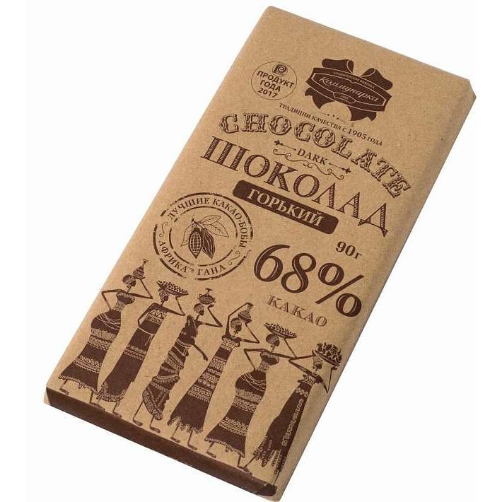 Шоколад Коммунарка десертный горький 68% крафт 85г/Коммунарка