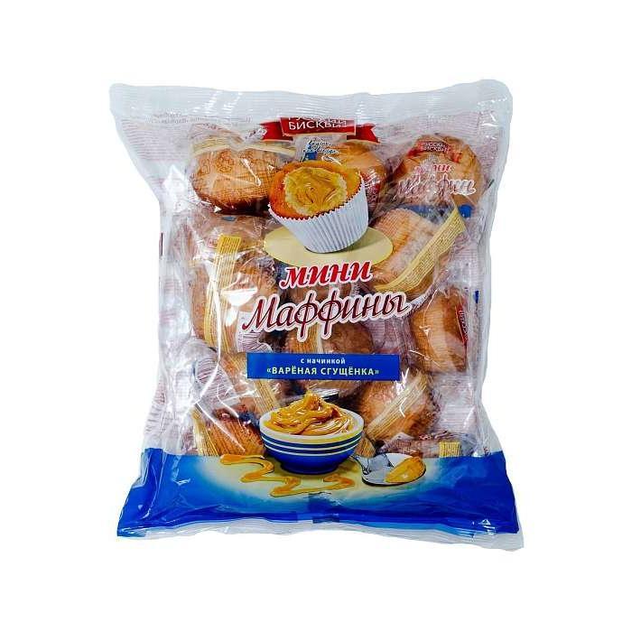Мини-Маффины с начинкой Вареная сгущенка 465г/Русский бисквит