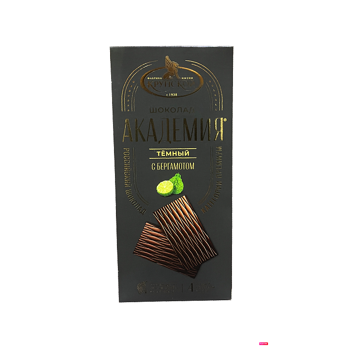 Шоколад "Академия" с Бергамотом 88 гр/КФ Крупская