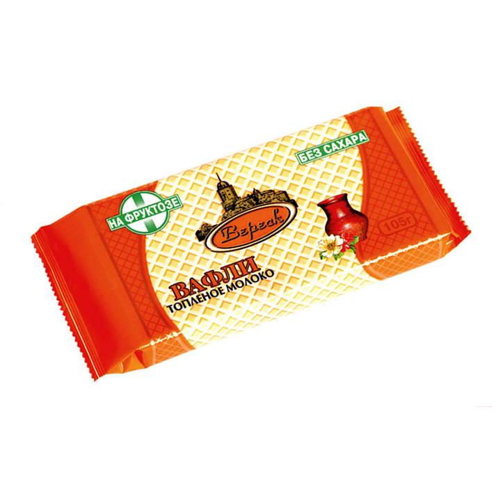 Вафли "Топленое молоко" на фруктозе 105г/Вереск