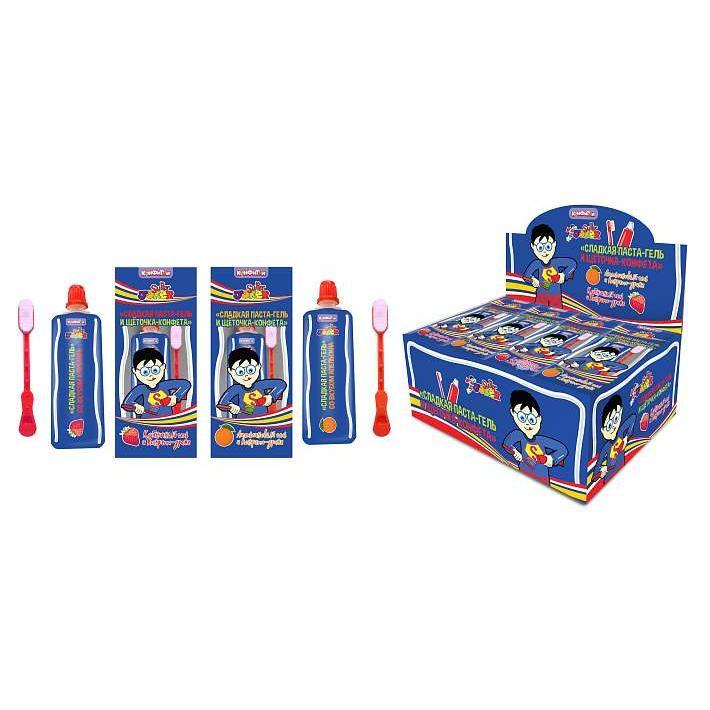 КТ93966 Super Joker Сладкая паста и щеточка 13г/30шт/Конфитой