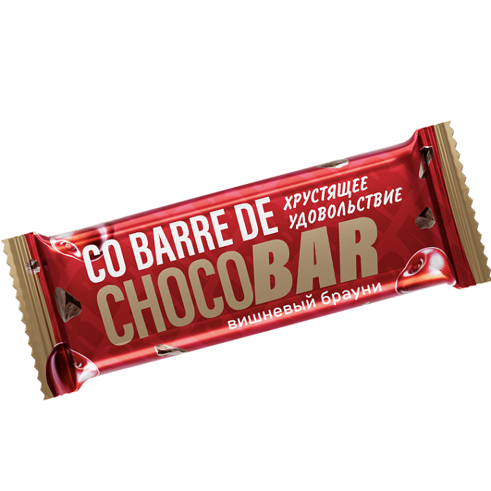 Батончик "CO BARRE DE CHOCOBAR" мультизлаковый Вишневый брауни 31 гр/16шт/ВАШ Шоколатье+